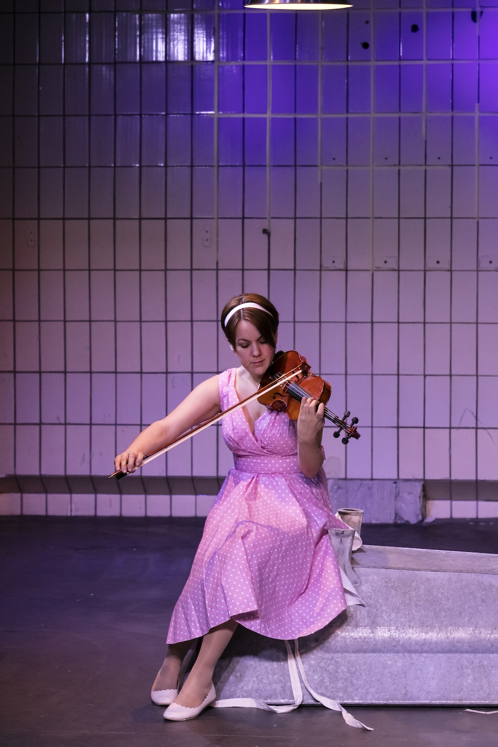 Luftschwimmen theatralischer Ausdruck