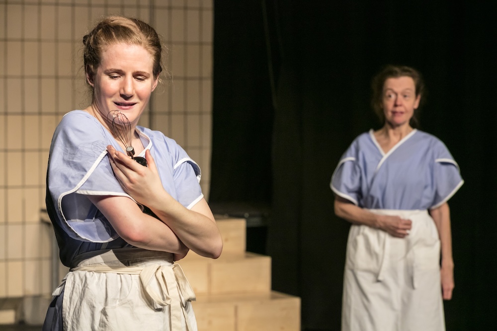 Luftschwimmen ausdrucksvolle Szene