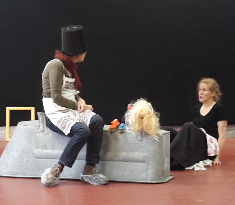 Luftschwimmen Aufführung